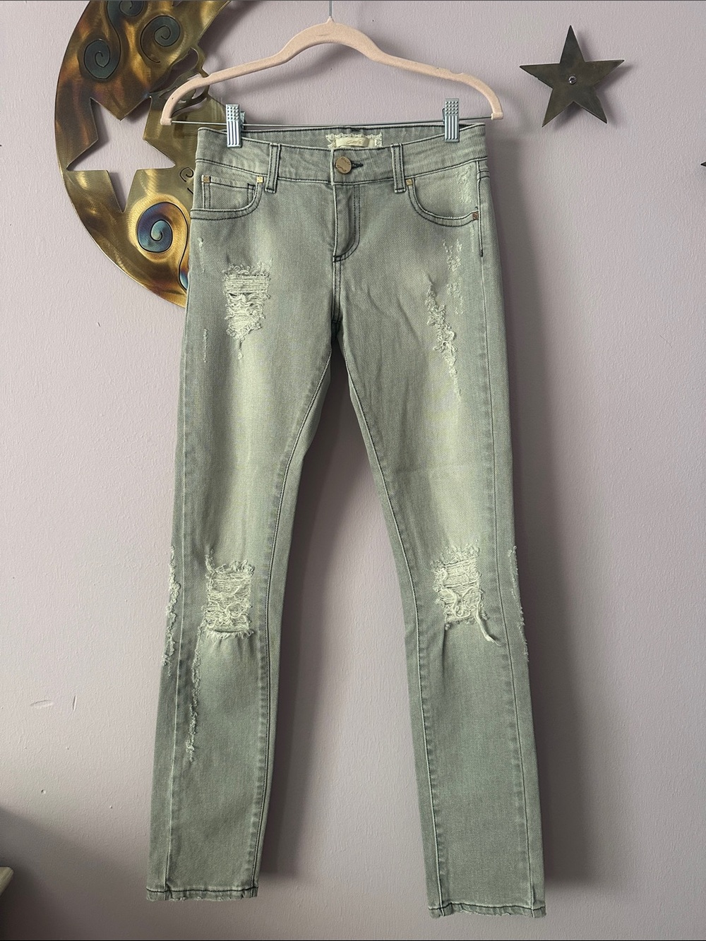 Milano Light Grey High-Rise Women's Jeans - Picture 5 of 5